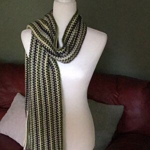 Green/Yellow and Black scarf